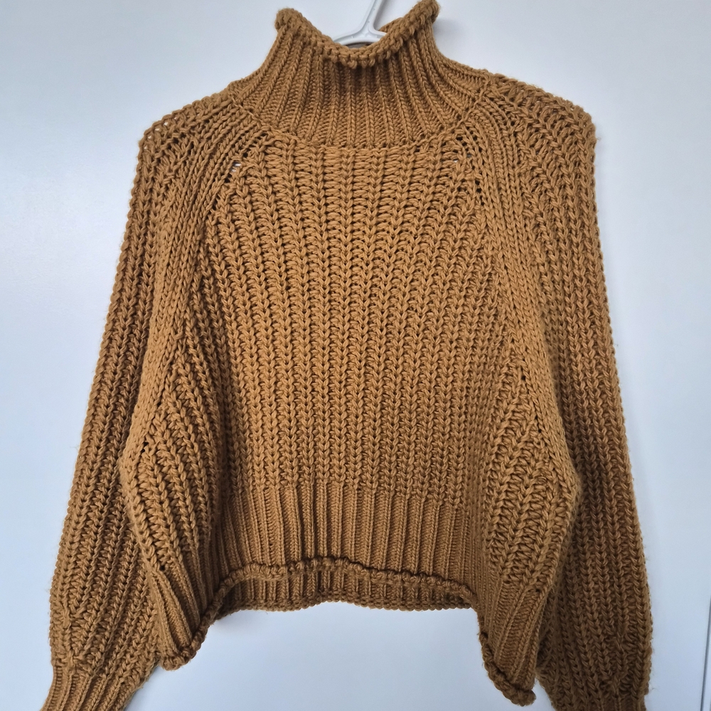 H&M Mustard Cowl Neck Sweater
